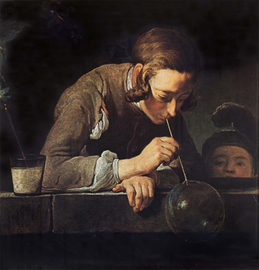 Boy Blowing Bubbles